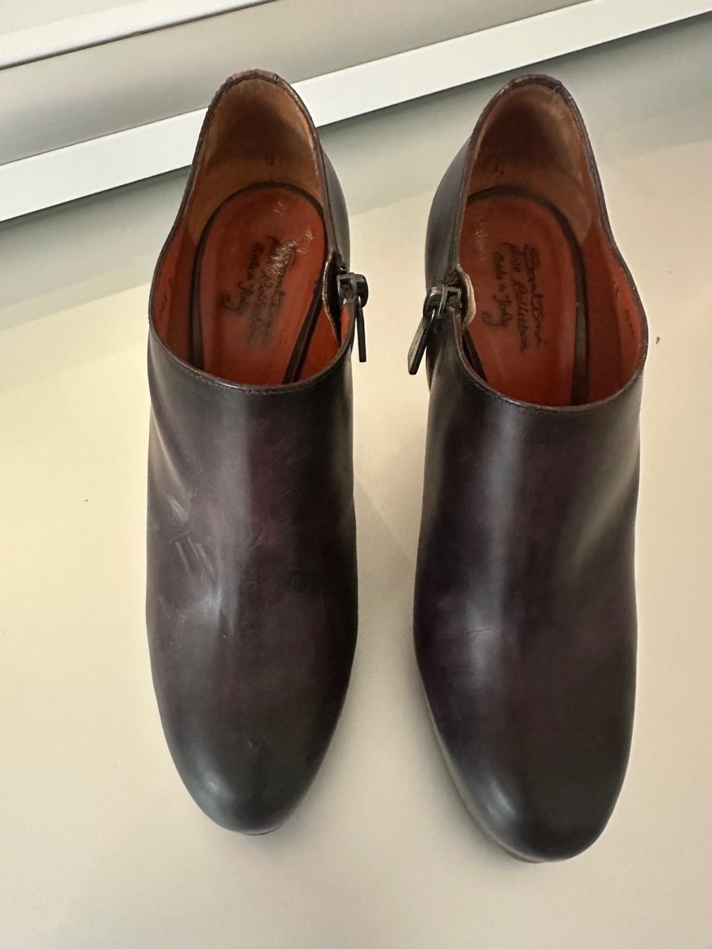 Santoni Scarpe da donna: Original Santoni Stiefeletten, lila, Gr. 38 – Nuovo (secondo la descrizione) da Watt venduto da MilaKimba