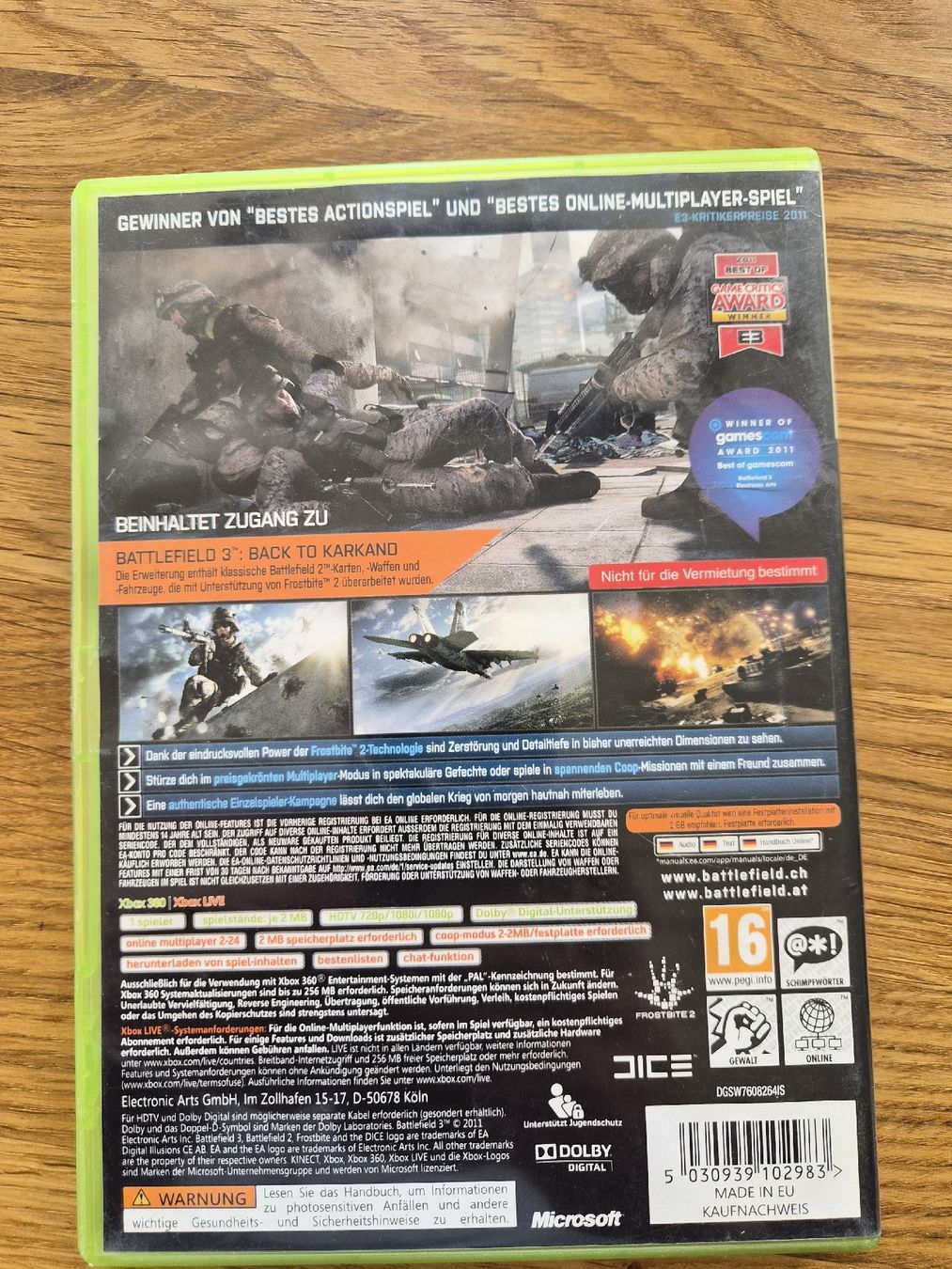 Microsoft Spiele: Battlefield 3 Edition Limitée Xbox 360 – Gebraucht aus La Joux FR von car_ck96 3