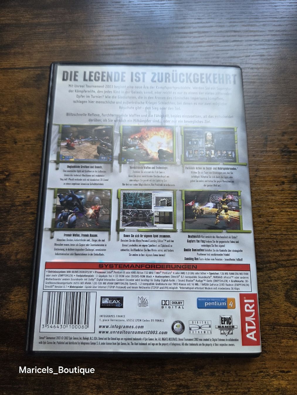 Giochi: Unreal Tournament 2003 PC CD-ROM Game Complete Set – Usato da Winterthur venduto da Maricels_Boutique 3