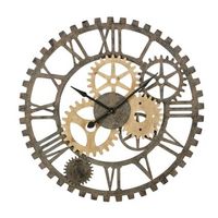 SPRINGFIELD - Wanduhr (Durchmesser 1m) in originellem Design