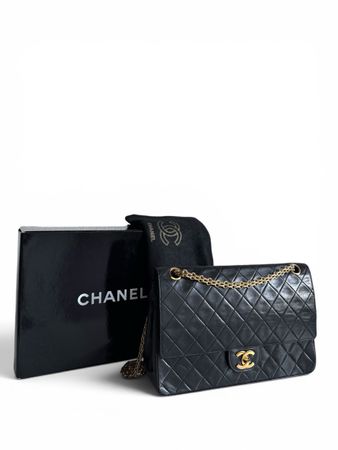 CHANEL Lambskin Medium Mademoiselle Double Flap Tasche
