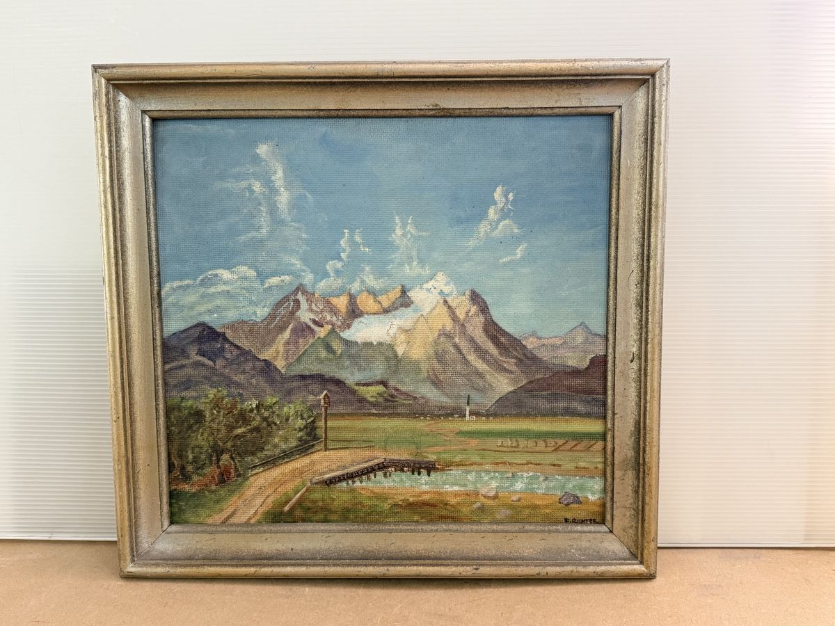 Dipinti: Ölgemälde - F. Richter – Usato da Solothurn venduto da NUVICO 1