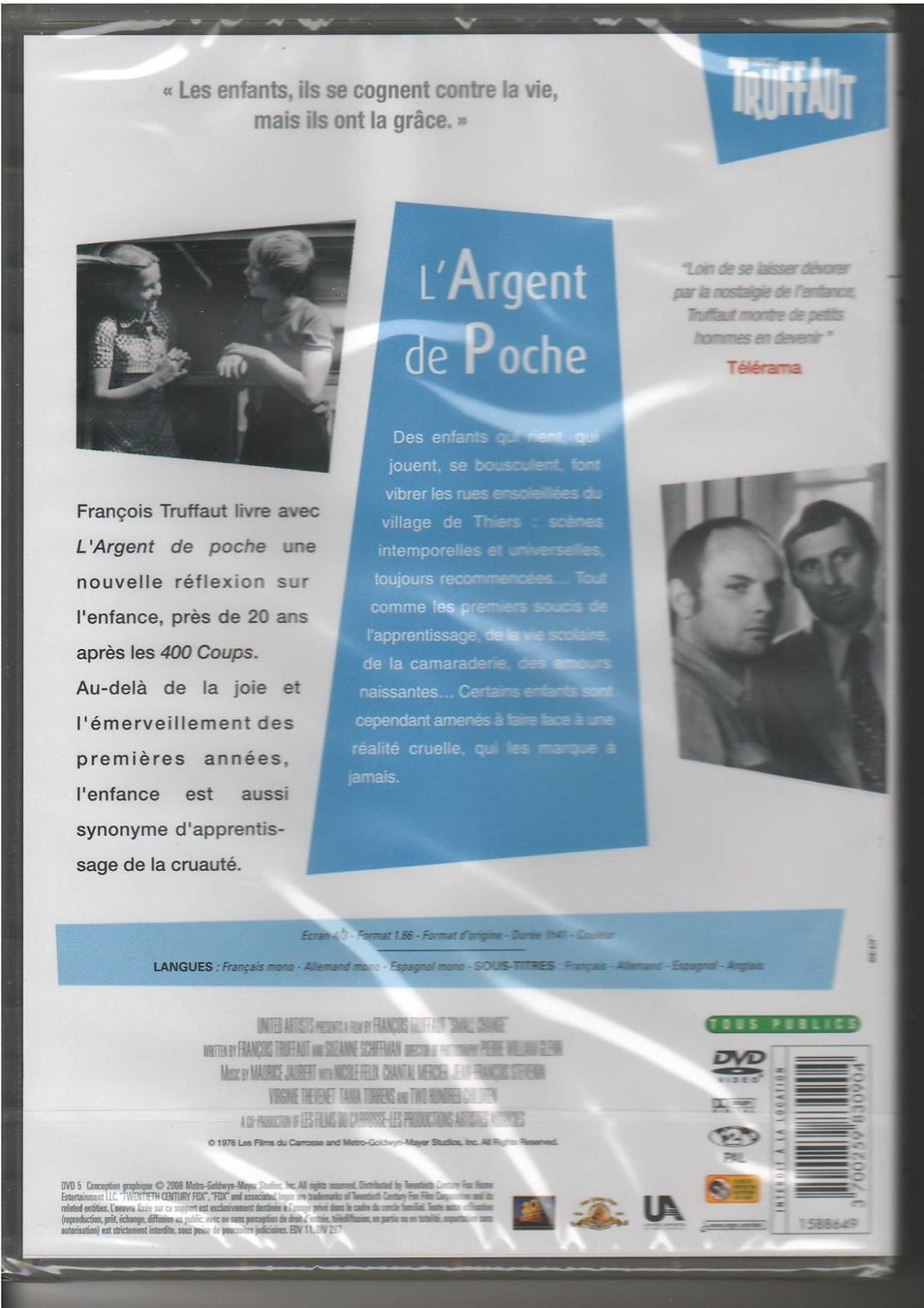 Tutti i DVDs: François Truffaut  -  L'argent de poche – Nuovo e nell'imballaggio originale da Lyss venduto da Zon 1