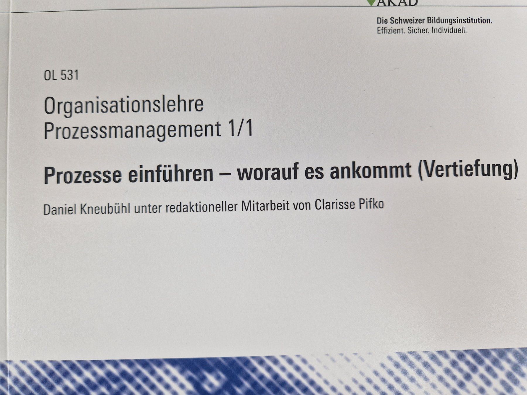Libri: Kurprogramm "Organisationslehre" – Usato da Muhen venduto da Restwert_Muhen 6
