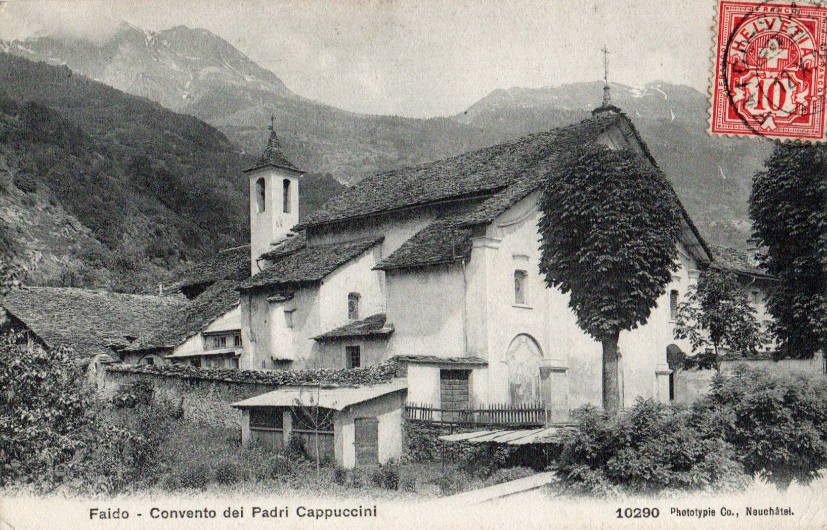 Cartoline postali: Faido - Convento dei Padri Cappuccini – Usato da Melano venduto da pisonsdro