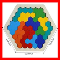 Holzpuzzle Knobelspiel farbig Formen knifflig Puzzle Knobeln