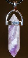 Halskette B-67 – Säule – Amethyst – ca. 3,3 cm
