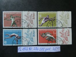 FL 1956 Nr. 286-289 gestempelt