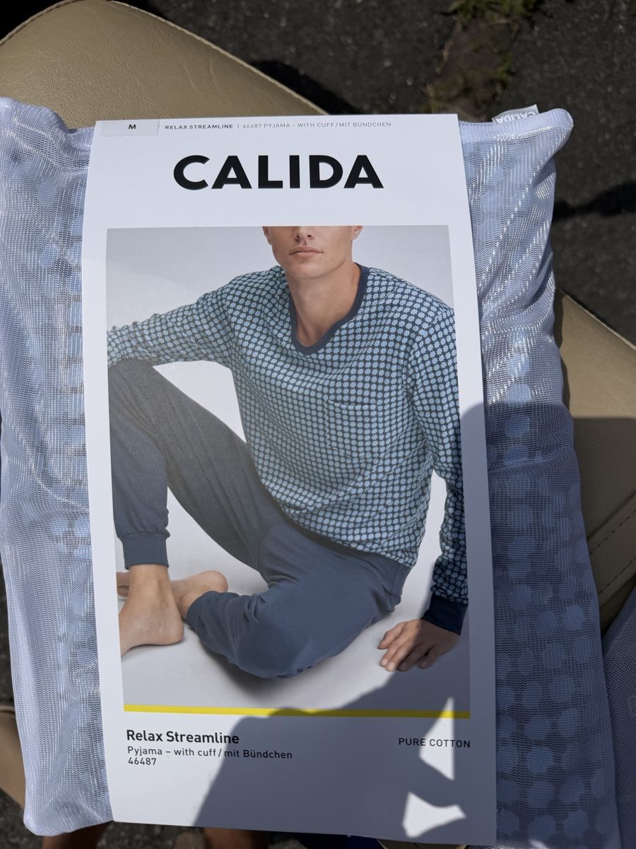 Calida Pigiami: Calida-Herrenpyjamas aus Baumwolle M – Nuovo e nell'imballaggio originale da Triesenberg venduto da dom_hd56 1