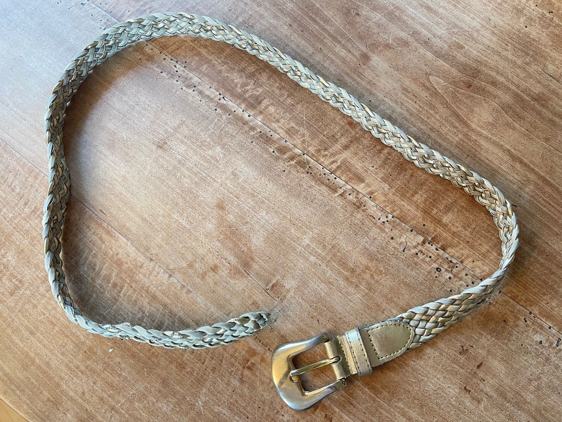 Gürtel: 3-farbiger Flechtgurt, Grösse 90 cm, Damen – Gebraucht aus Winterthur von 1956ingi 3