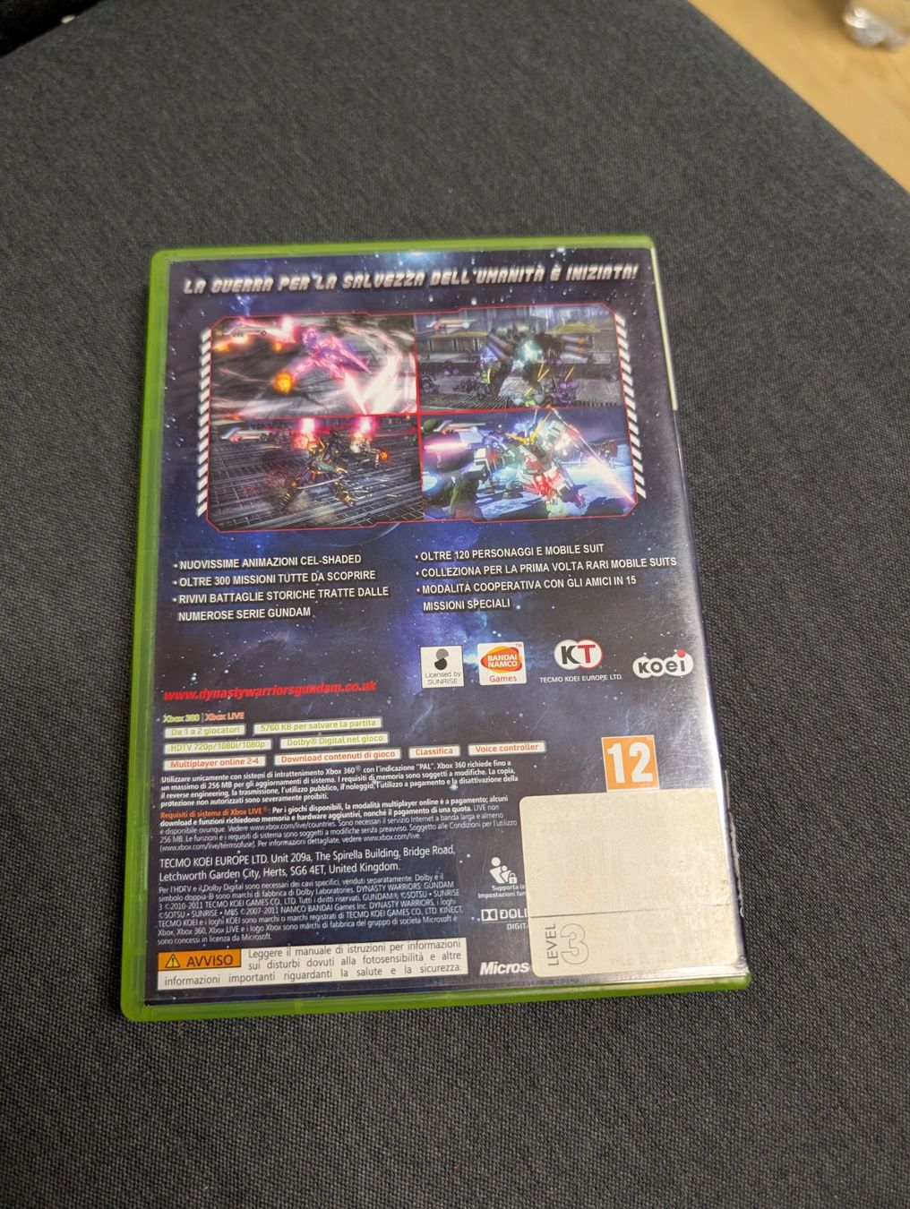 Giochi: Dynast warriors Gundam 3 Microsoft Xbox 360 – Usato da Giubiasco venduto da Ticinerd 1