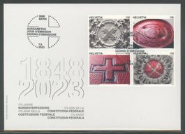 2023, FDC, Block  175 Jahre Bundesverfassung (1968I)