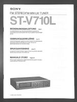 SONY ST-V710L FM Stereo/FM-MW-LW Tuner Bedienungsanleitung