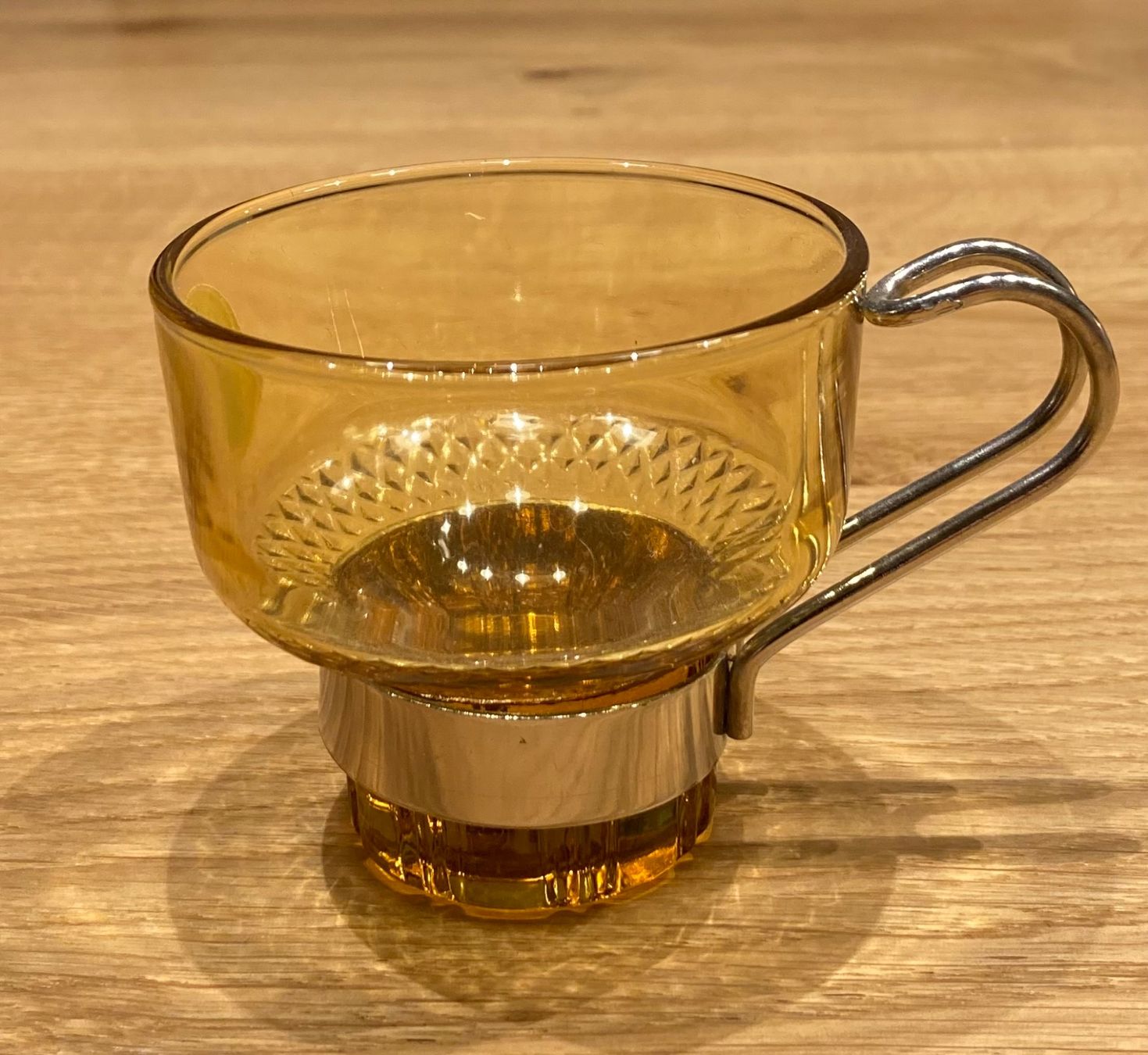 Bicchieri: 6 Vintage Kaffeegläser bernsteinfarben – Usato da Winterthur venduto da silen 2