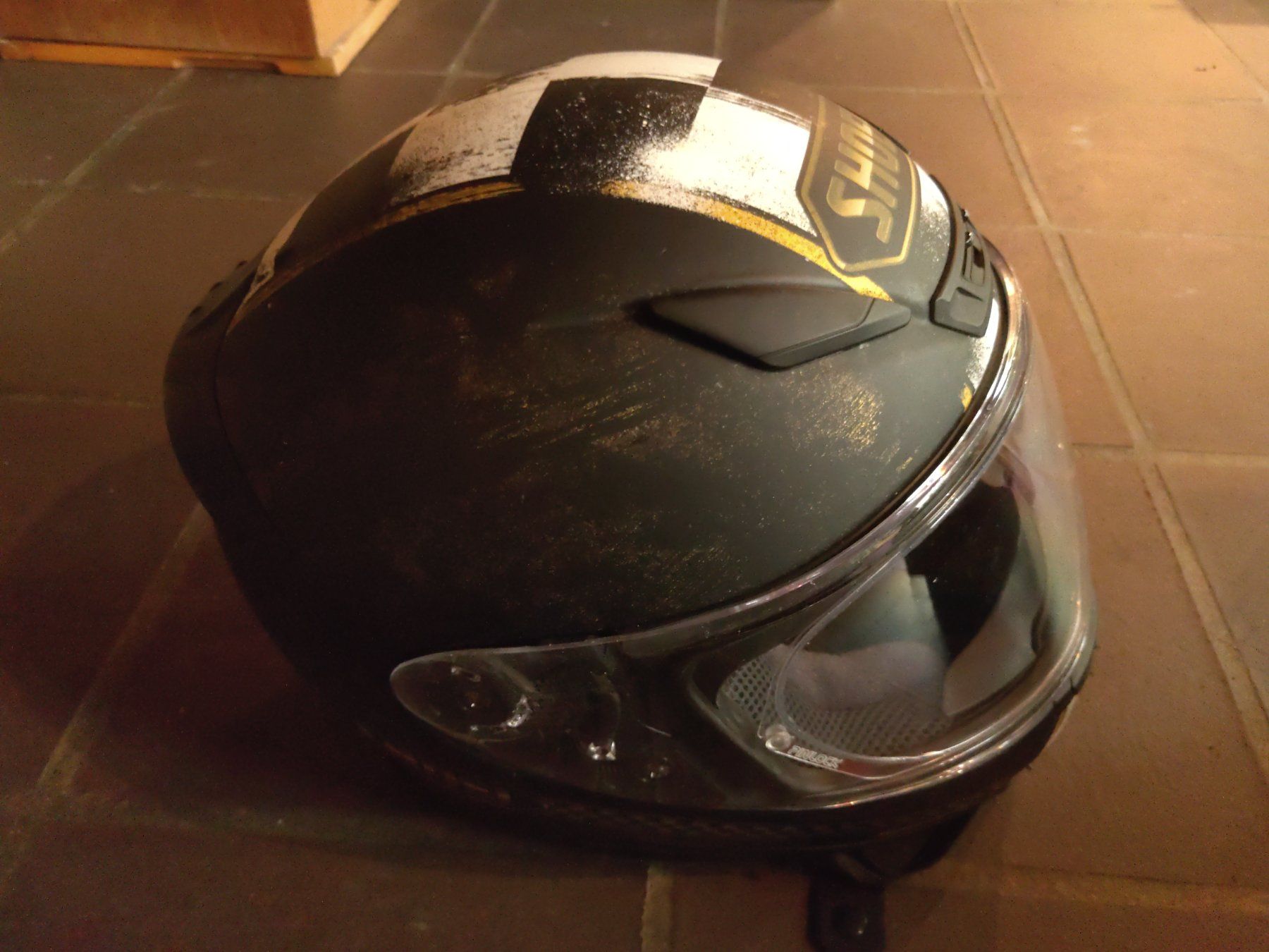 Shoei Caschi & visiere: Motorrad Helm Shoei Racing – Usato da Jona venduto da mastah_tradah