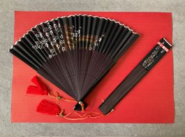 Airline 2 Vintage SWISSAIR Handfächer japanisches Motiv No.2