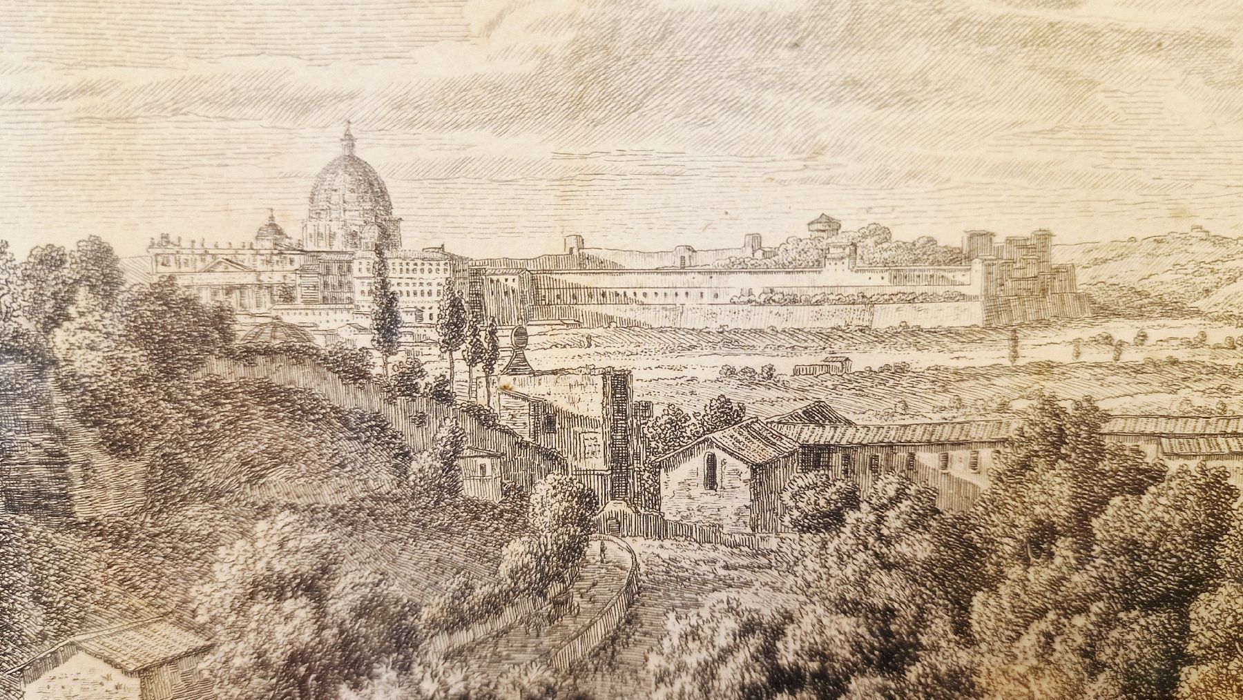 Gravures: Antike Stich 1792, gerahmt – D'occasion à BERN par Intarsia 7