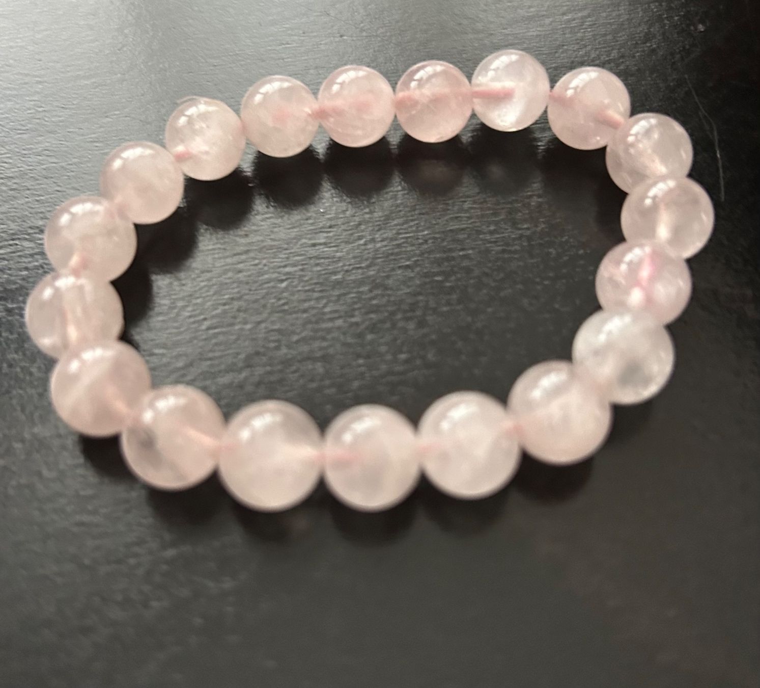 Armbänder & -reifen: Rosenquarz Armband 10 mm Kugeln – Neu (gemäss Beschreibung) aus Widnau von dan_hrm2