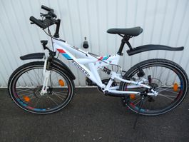 ZUNDAPP Fahrrad 24 Zoll Weiss mit Federung guter Zustand