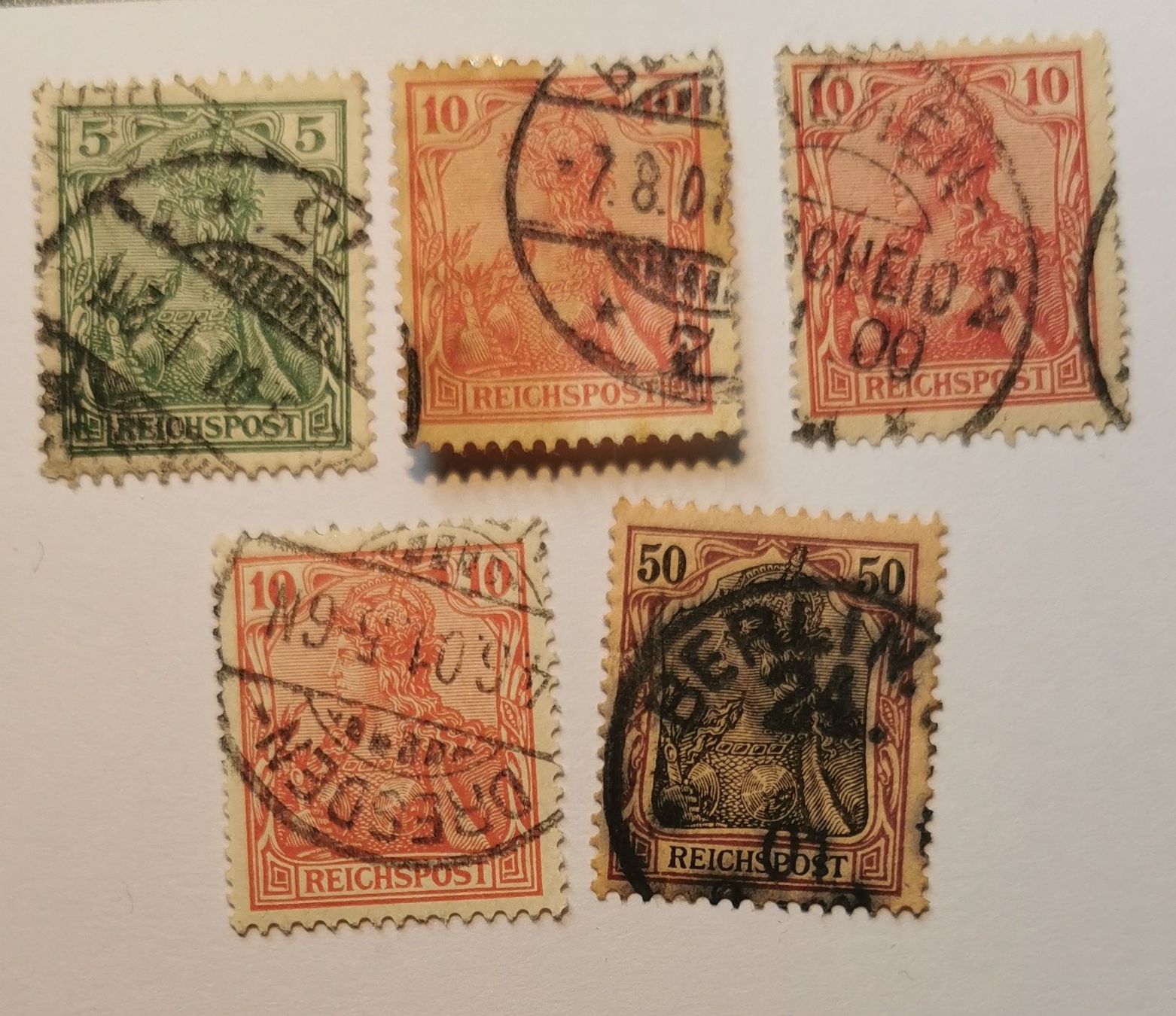 Tutti i francobolli: Dt. Reich 1899 Reichspost – Usato da Aadorf venduto da Chnorli-Furz