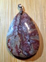 Mexikanischer Achat Anhänger mit Metallöse B