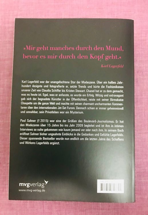 Buch über Karl Lagerfeld Von Paul Sahner | Kaufen Auf Ricardo