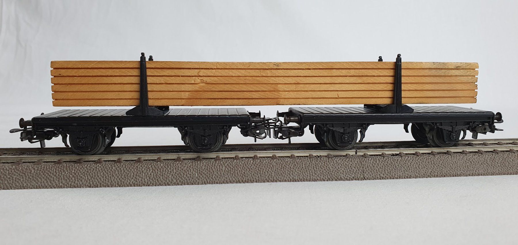 Märklin Modellini di ferrovie: Märklin 4665 DRG/DB Langholzwagen Version: 1974 – Usato da Seon venduto da voAllBah 1