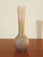 Milchglas Vase von Simron Art G. / Seltene Vintage Kunstvase