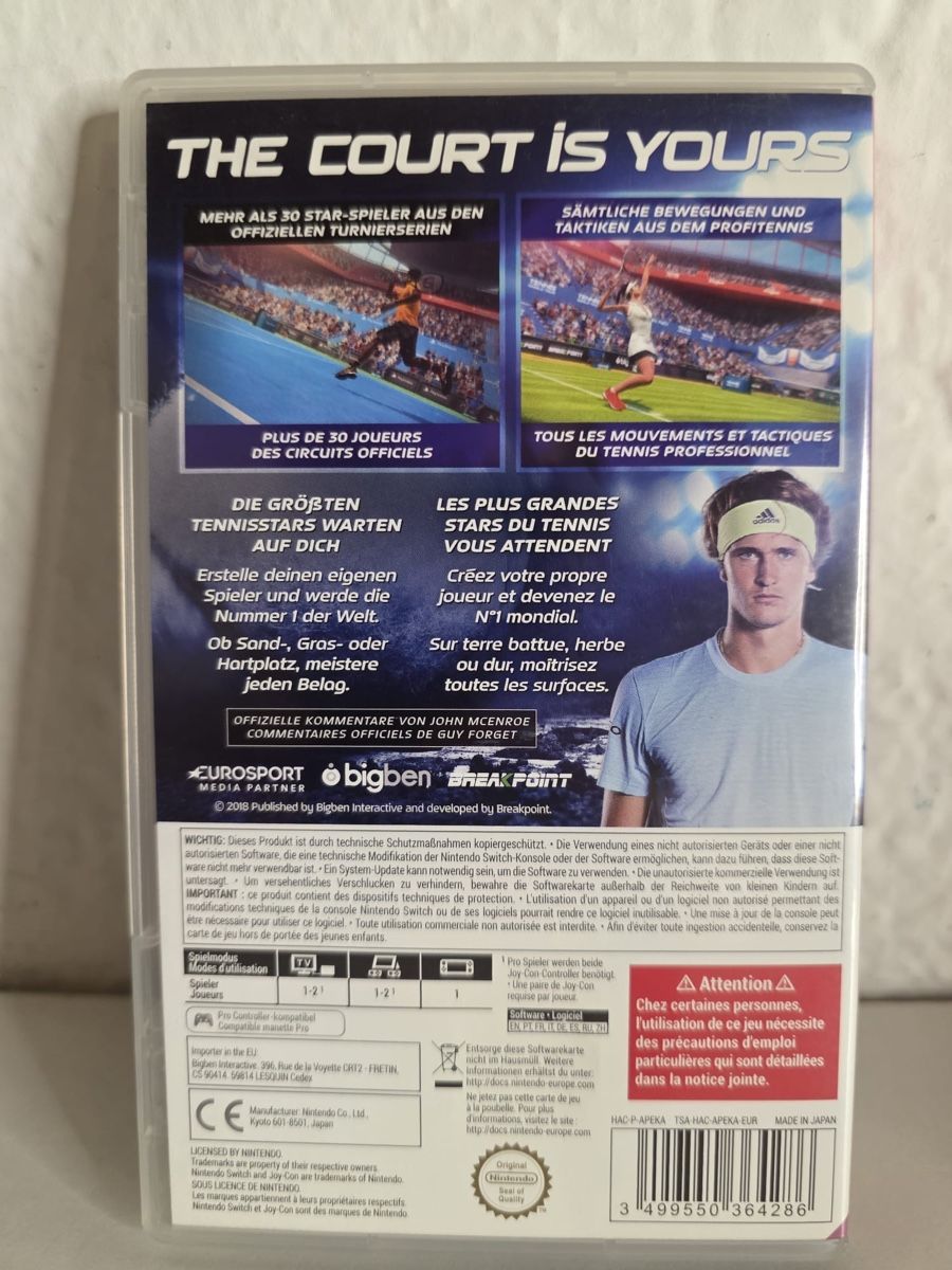 Nintendo Giochi: Nintendo Switch Tennis World Tour game – Usato da Ehrendingen venduto da bubulence 1