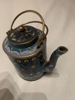 Antiker Cloisonné Teekessel, China, Top Zustand!
