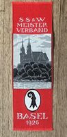 S S & W MEISTER VERBAND BASEL 1926 STOFFABZEICHEN