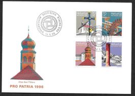 FDC Pro Patria Serie 1996; B251-B254 ET 14.5.1996