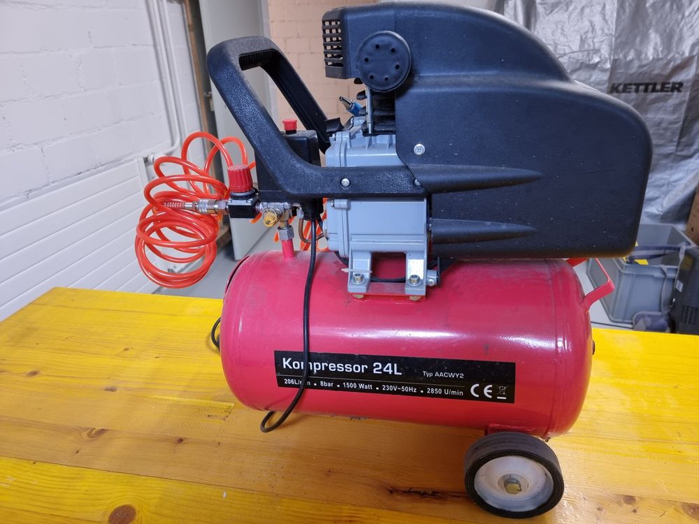 Top Kompressor mit Manometer, Spiralschlauch und Pistole Kaufen auf