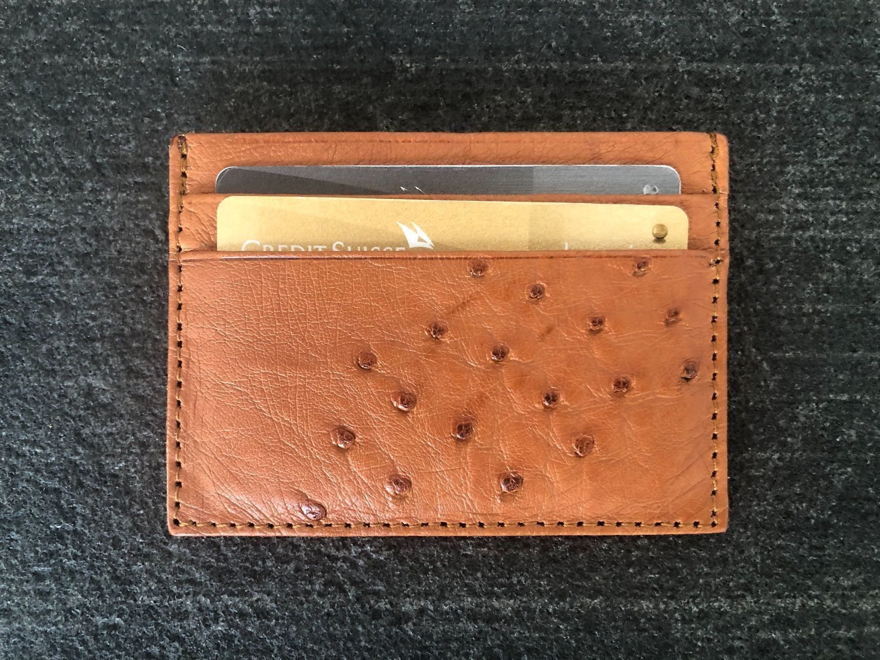 Portafogli: Orig. LFTG Straussenleder Kartenhalter – Nuovo (secondo la descrizione) da Cham venduto da LoreM7