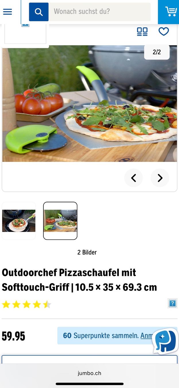 Outdoorchef Elettrodomestici da cucina: Pizzaschaufel mit Softtouch-Griff Outdoorchef – Nuovo e nell'imballaggio originale da Eggersriet venduto da yazzmeister1 3