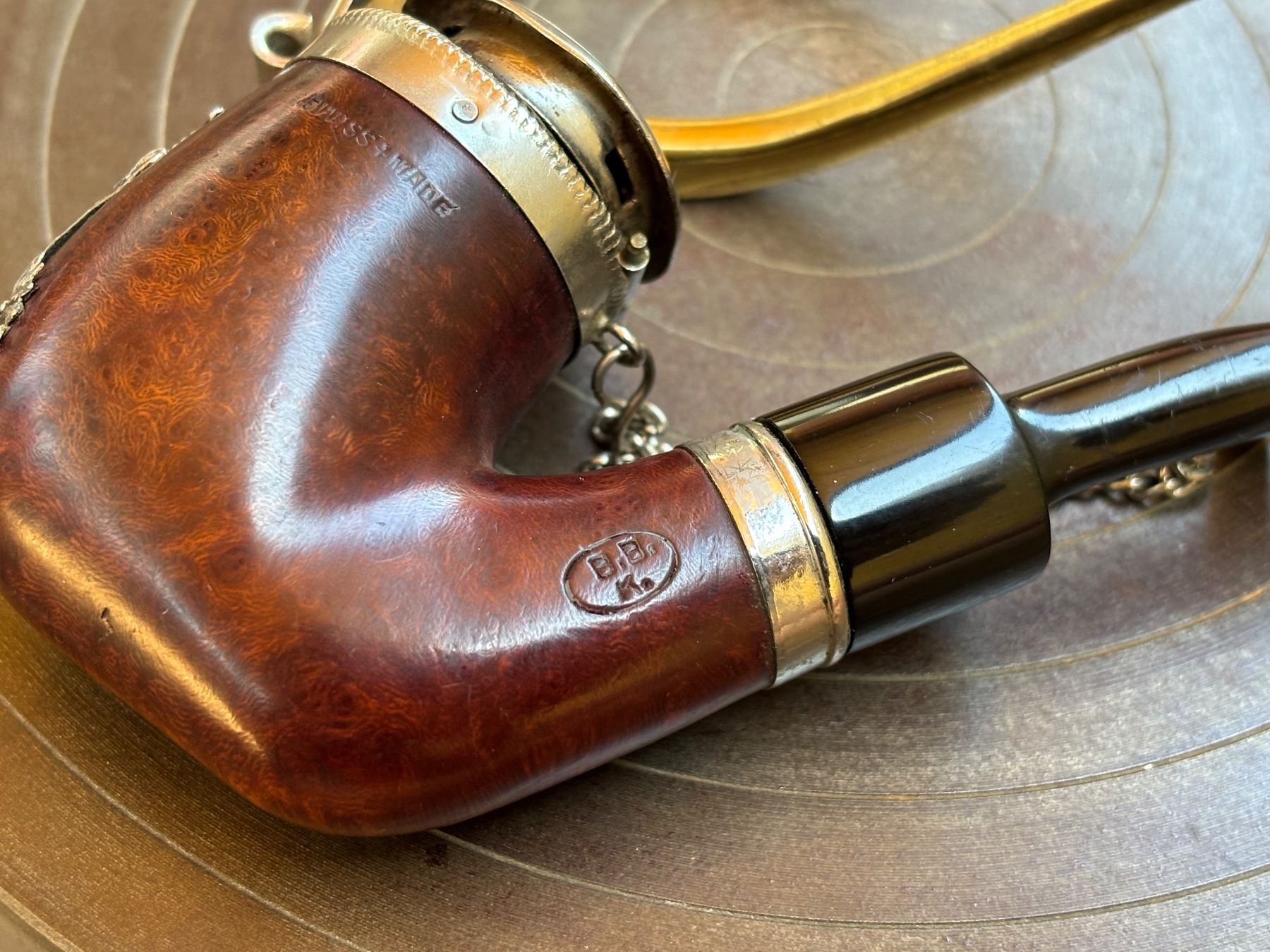 Pipe & Accessori: Tabakpfeife Deckelpfeife B.B.K. Brunner Buhofer m. Gamsbock – Usato da Lüchingen venduto da Eeizo 6