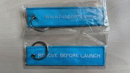 1 Schlüsselanhänger Ruag Space "Remove before launch"