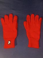 Rote Handschuhe aus Alpakawolle