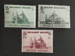 Belgien 1938, Koekelberg, Ovpt. Satz ungestempelt