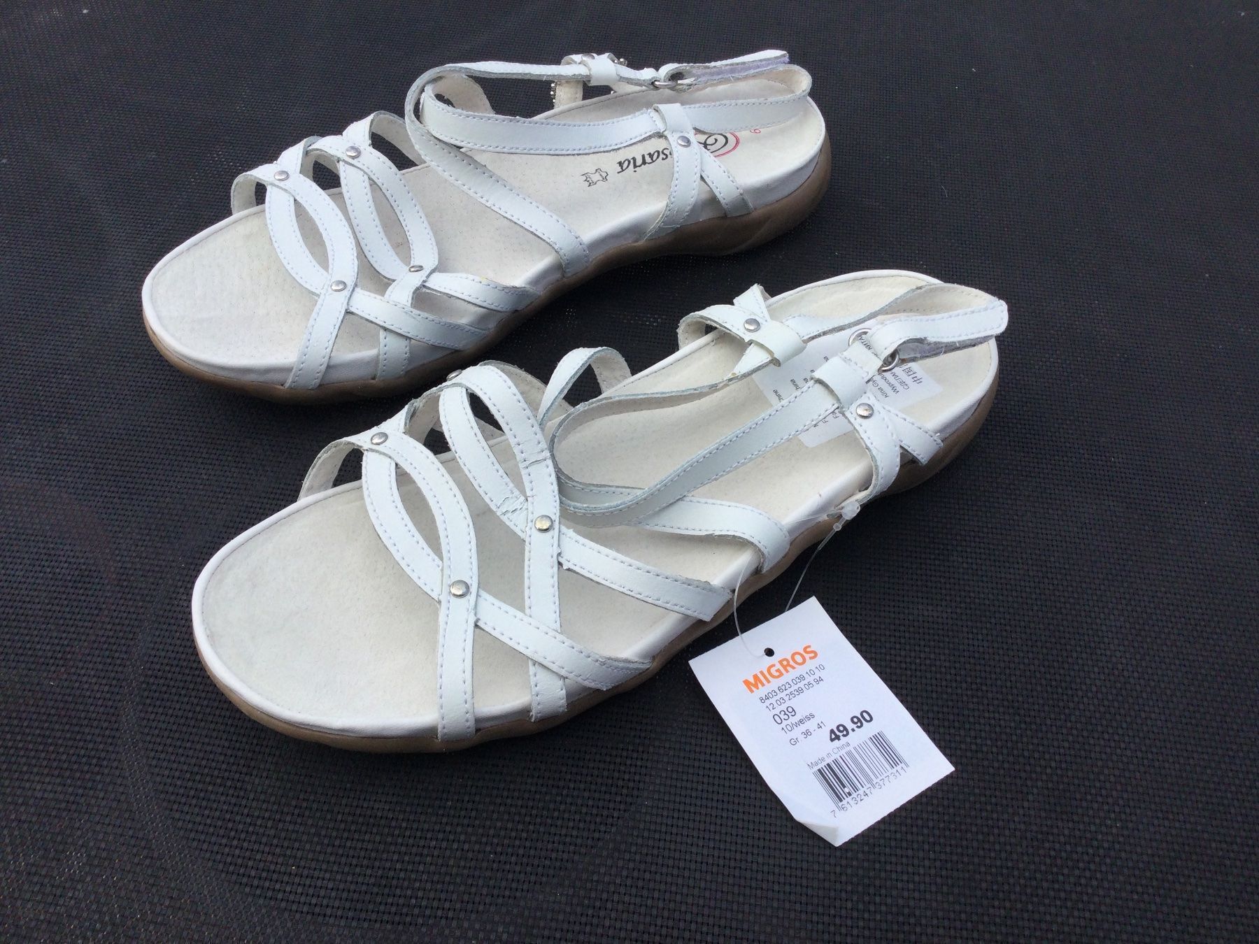 Scarpe da donna: Sandalettes blanches Cuir Rosaria NEUF – Nuovo e nell'imballaggio originale da Agiez venduto da chouchanelle 1