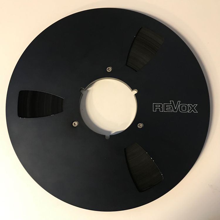 Leere Tonbandspule 1/4 10 Zoll - 6 Windlöcher Aluminium Spule Für Tonbandgeräte