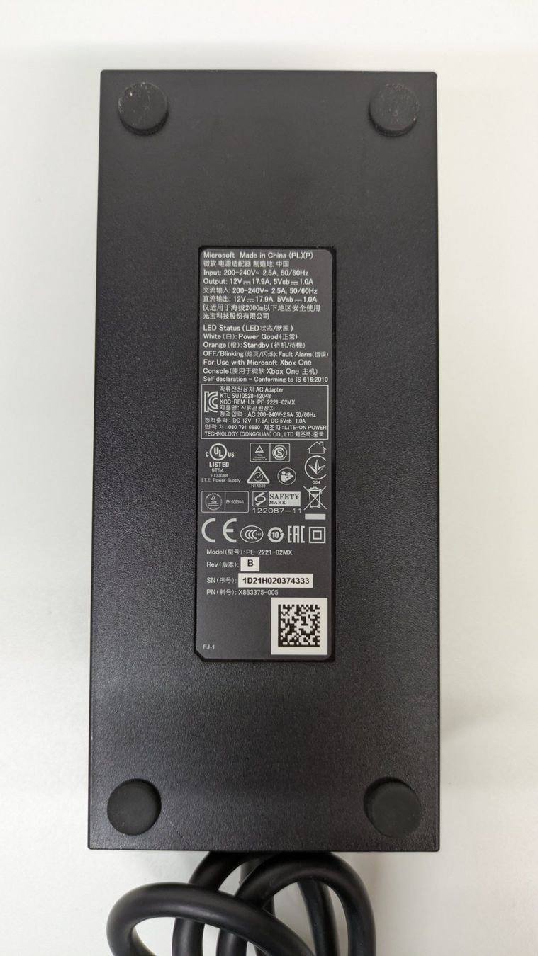 Microsoft Cavi: Original Xbox One Netzteil / Power Supply – Usato da Menziken venduto da mame18 1
