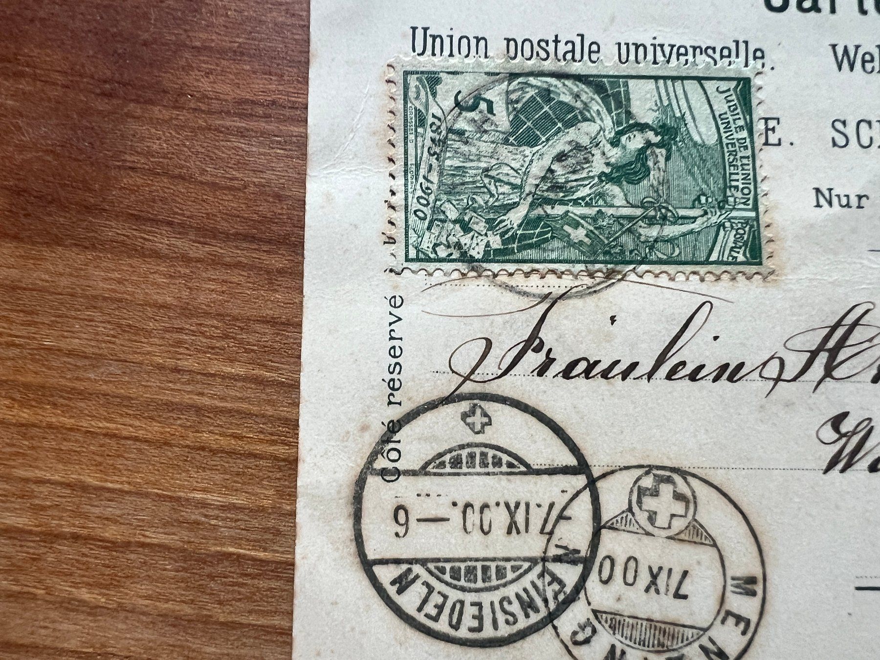 Cartoline postali: 1900 Menzingen Litho   (G3829) – Usato da Hinwil venduto da Sidi4 1
