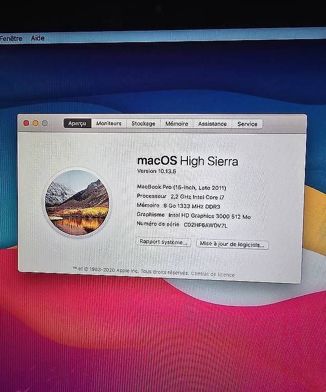 Apple Notebook: MacBook Pro 15" i7 | 8Go RAM | SSD 250Go – Usato da Renens VD venduto da MTD2211 6
