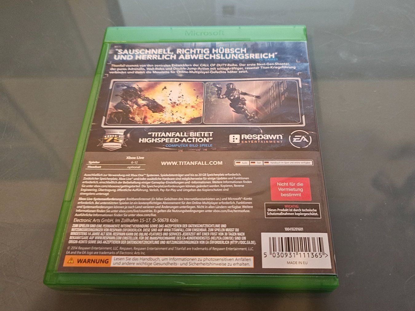 Spiele: Titanfall Xbox One Game Disc guter Zustand – Gebraucht aus Koppigen von Kellerfundsachen 2