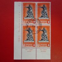1940 (Pro Patria) B5c Viererblock, Automobil-P'bu. Kat:300.-