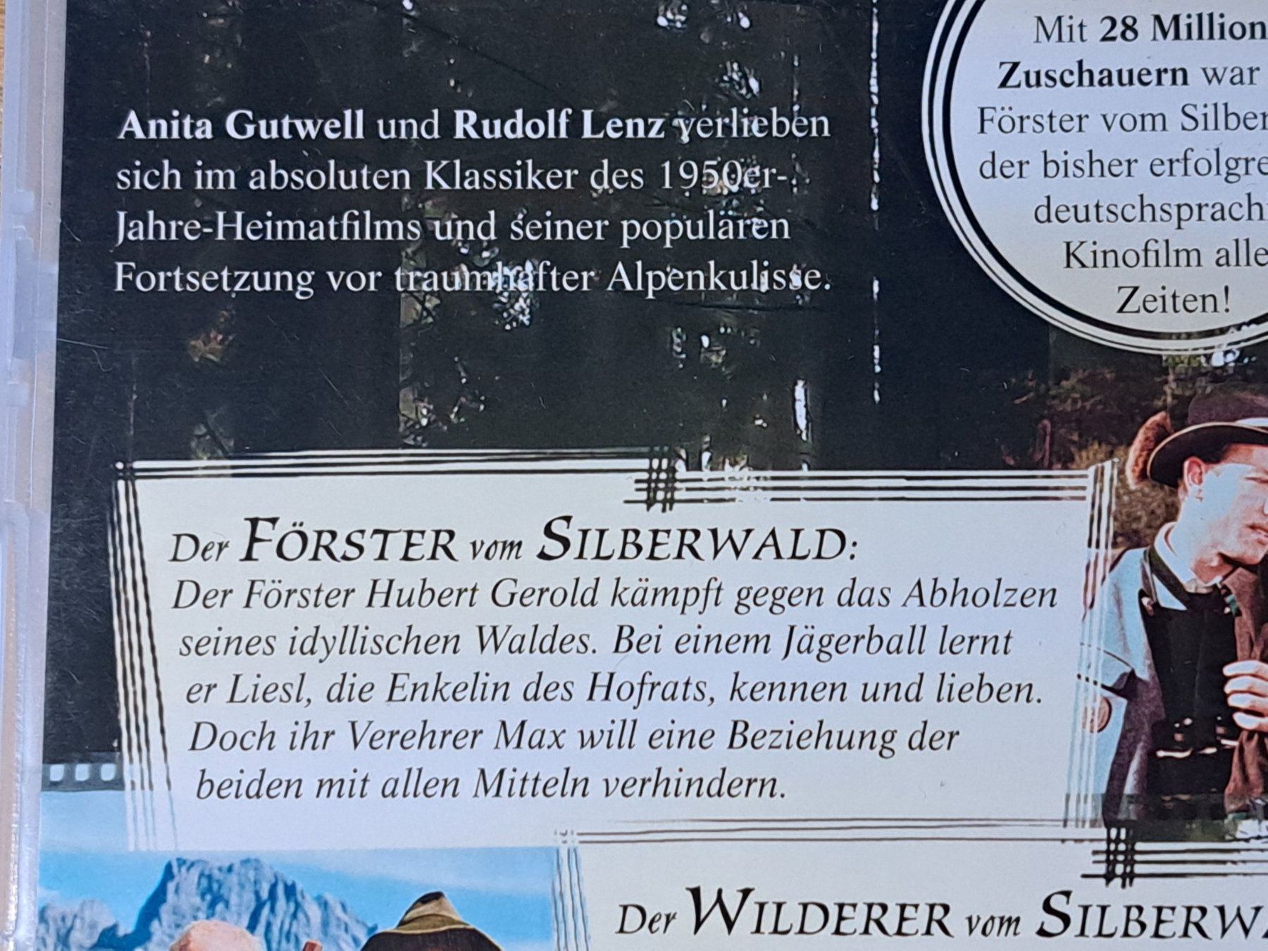 Alle DVDs: DVD Der Förster vom Silberwald - Der Wilderer vom Silberwald – Neu (gemäss Beschreibung) aus Unterseen von Kanica 2