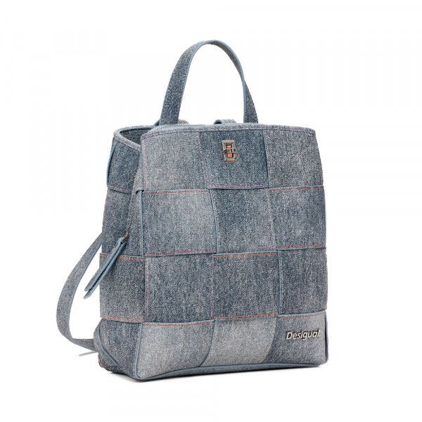 Desigual Zaini: Desigual Yoko Backpack Denim Raw Braided – Nuovo e nell'imballaggio originale da Frauenfeld venduto da Vanityroom