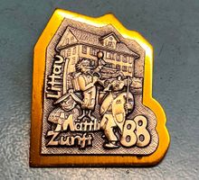 Fasnachtsplakette Littau 1988 Gold Mättli-Zunft Littau