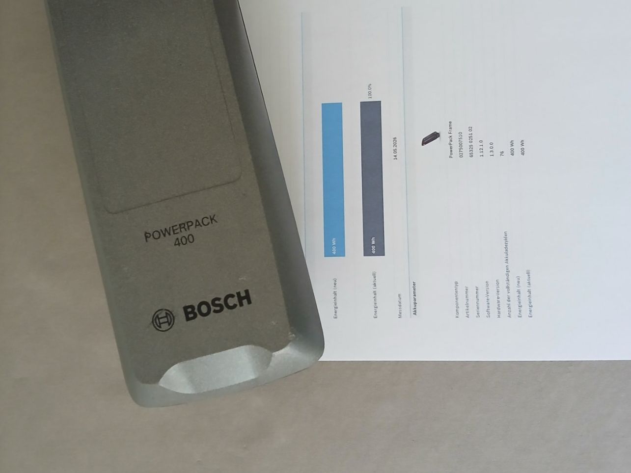 Bosch Batterie: Bosch Powerpack 400 mit 481Wh - inklusive Messbericht – Usato da Winterthur venduto da .-thx-. 3
